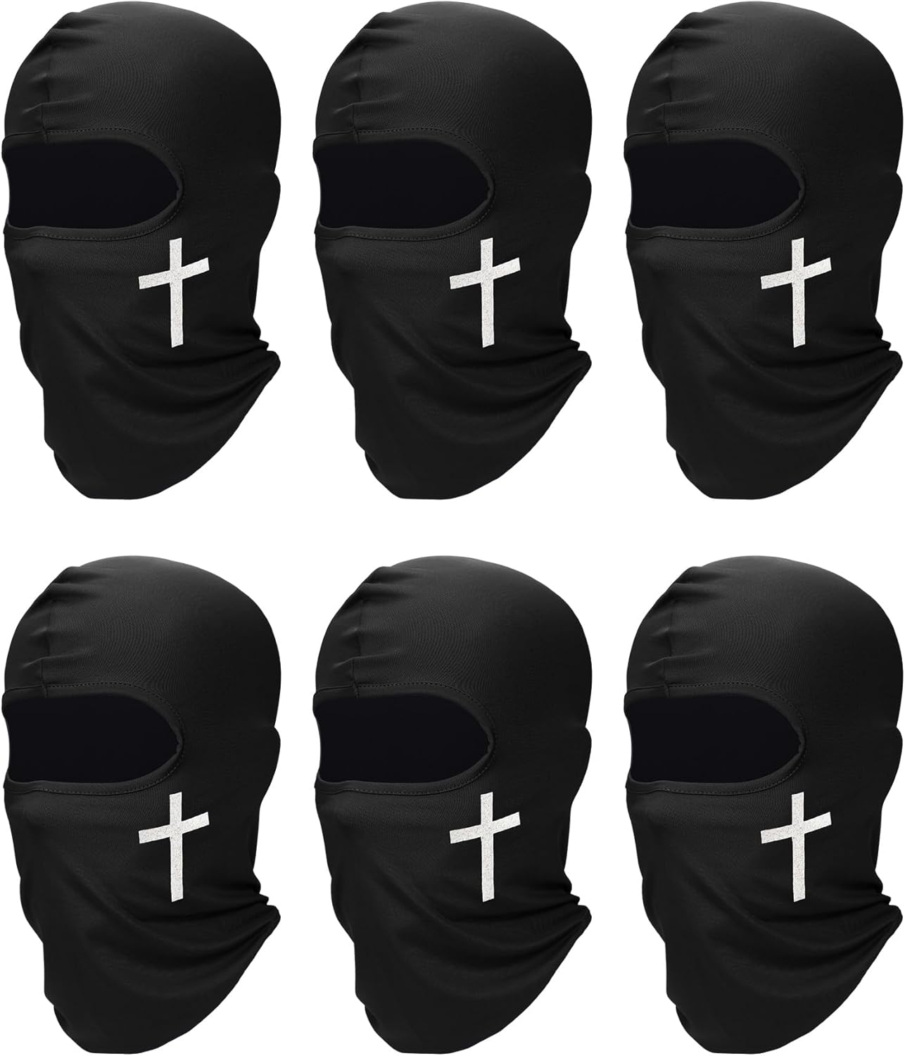 6 Pcs UV Protection Ski Mask Balaclava | Summer Full Face Cover for Men & Women