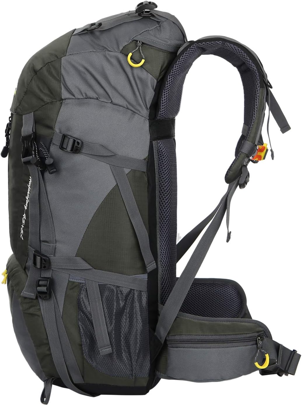 WoneNice 50L(45+5) Waterproof Hiking Backpack - Outdoor Sport Daypack with Rain Cover