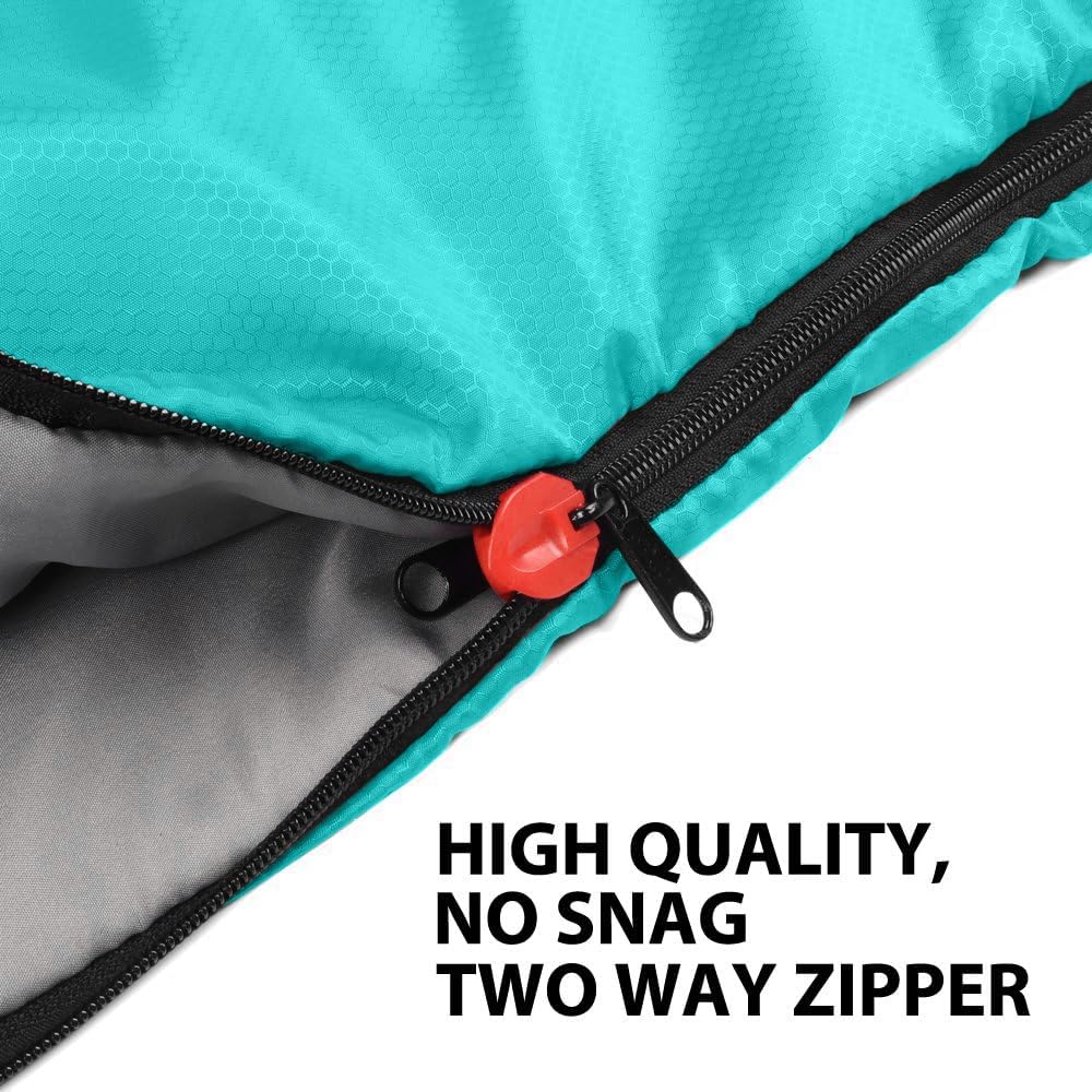 Gold Armour Sleeping Bags for Adults Cold Weather & Warm - Backpacking Camping Sleeping Bag for Kids 10-12, Girls, Boys - Lightweight Compact Camping Essentials Gear Accessories, Left Zipper