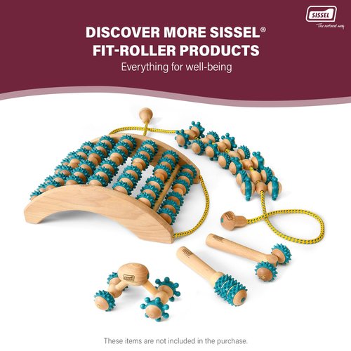 SISSEL Fit-Roller Uno-Roll | Muscle Relaxation and Circulation Enhancement | Eco-Friendly & Phthalate-Free | Combination of Tradition & Modernity | Versatile Hand & Foot Massage | Wellness & Health