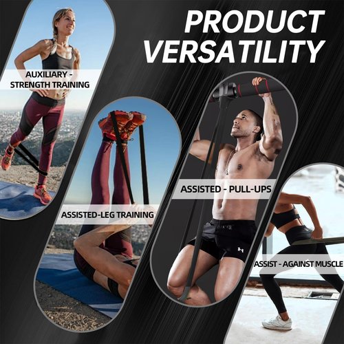 NOEAIKE Resistance Bands,Long Exercise Bands for Men & Women Home Gym - Premium Training Bands Perfect for Pull Ups, Stretching and Full-Body Workouts
