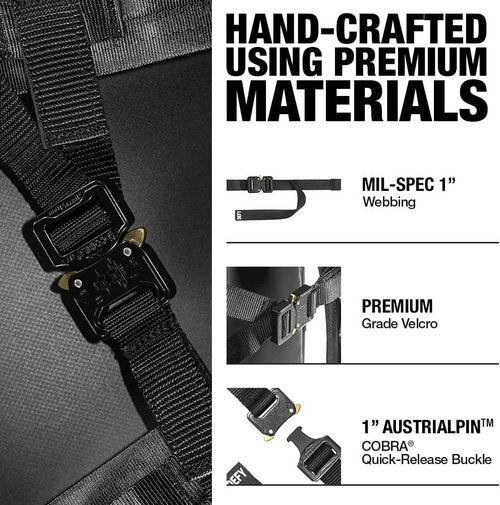 DEFY Sternum Strap | 3"-18" Adjustable Front Straps With Durable, Quick Release Buckle | Replacement Chest Straps for Backpacks | Detachable Strap, Hold Up to 1000 lbs