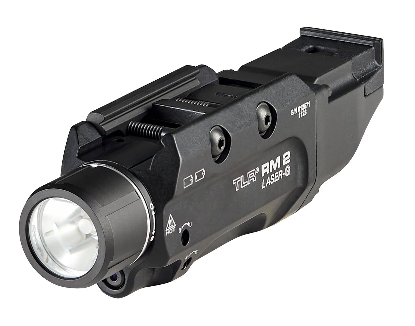 Streamlight 69454 TLR RM 2 G 1000-Lumen Rail-Mounted Tactical Weapon Light with Integrated Green Aiming Laser, and Key Kit, Black