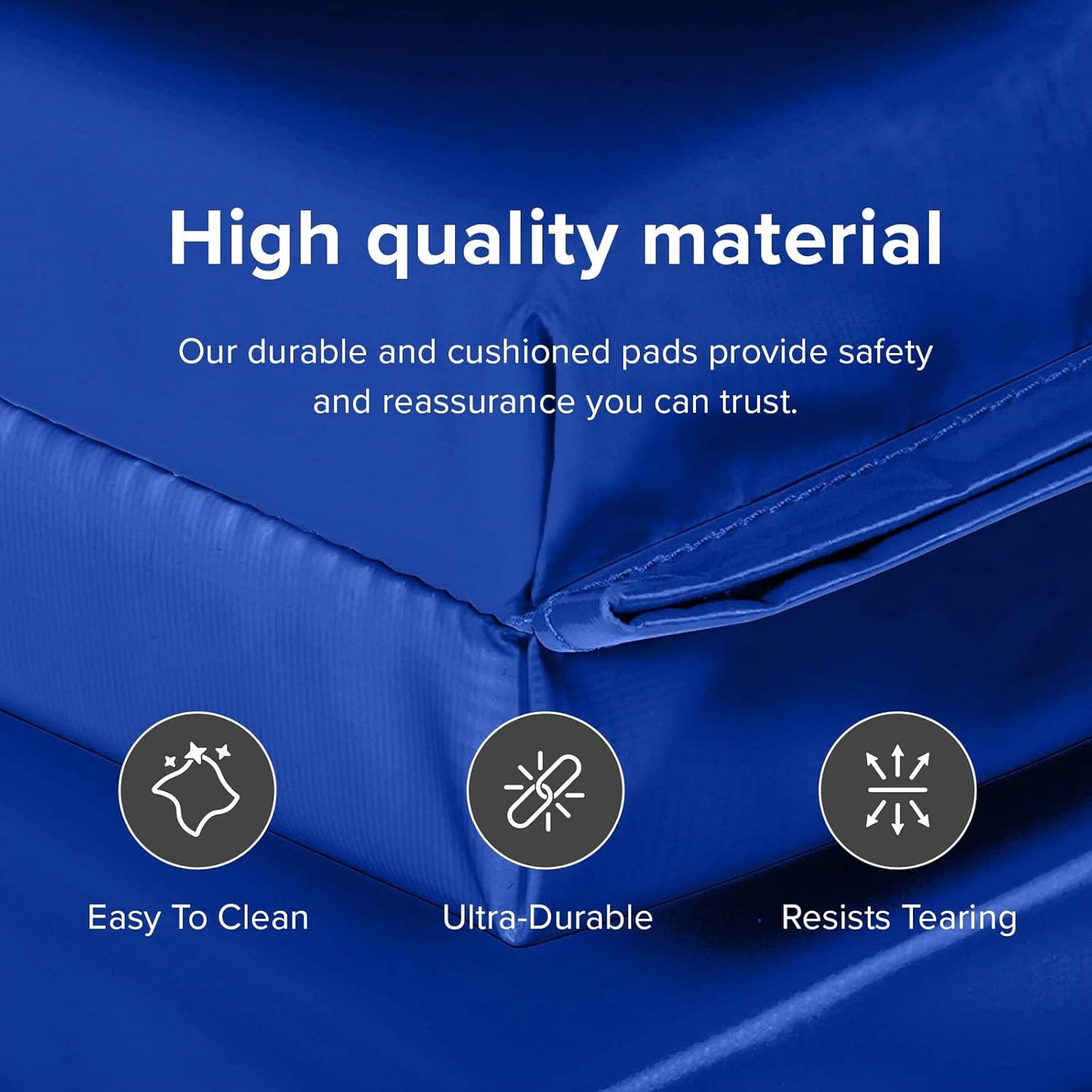 4ft x 10ft x 2in Fitness Mat - Lightweight, Foldable Exercise Mat for Personal Use