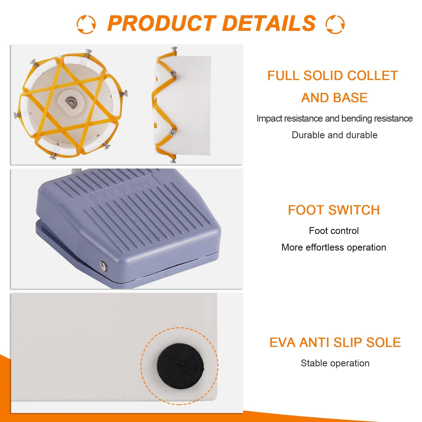 Automatic Reversal Fishing Rod Building Drying System, 0-40RPM Adjustable, 100-240V DIY Electric Fishing Rod Building Winding Machine, Building Repair Wrapping Station with Foot Switch