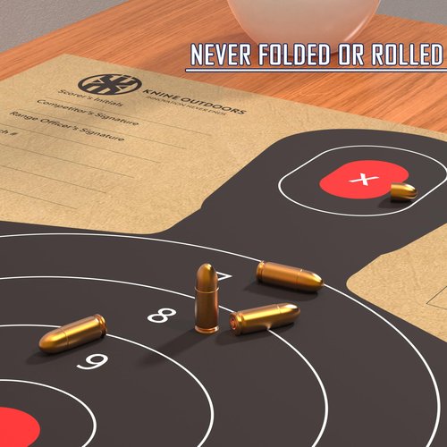 KNINE OUTDOORS Shooting Target Stand for Outdoors, Durable Paper Target Holder with Stable Adjustable Base for Paper Shooting Targets Cardboard Silhouette, with 50 Pack Cardboard Target 2 Pack