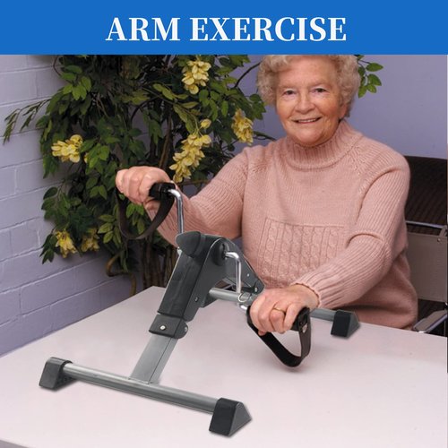 Icedeer Under Desk Bike Pedal Exerciser for Seniors, Mini Stationary Exercise Bike for Home, Rehabilitation Peddler Machine