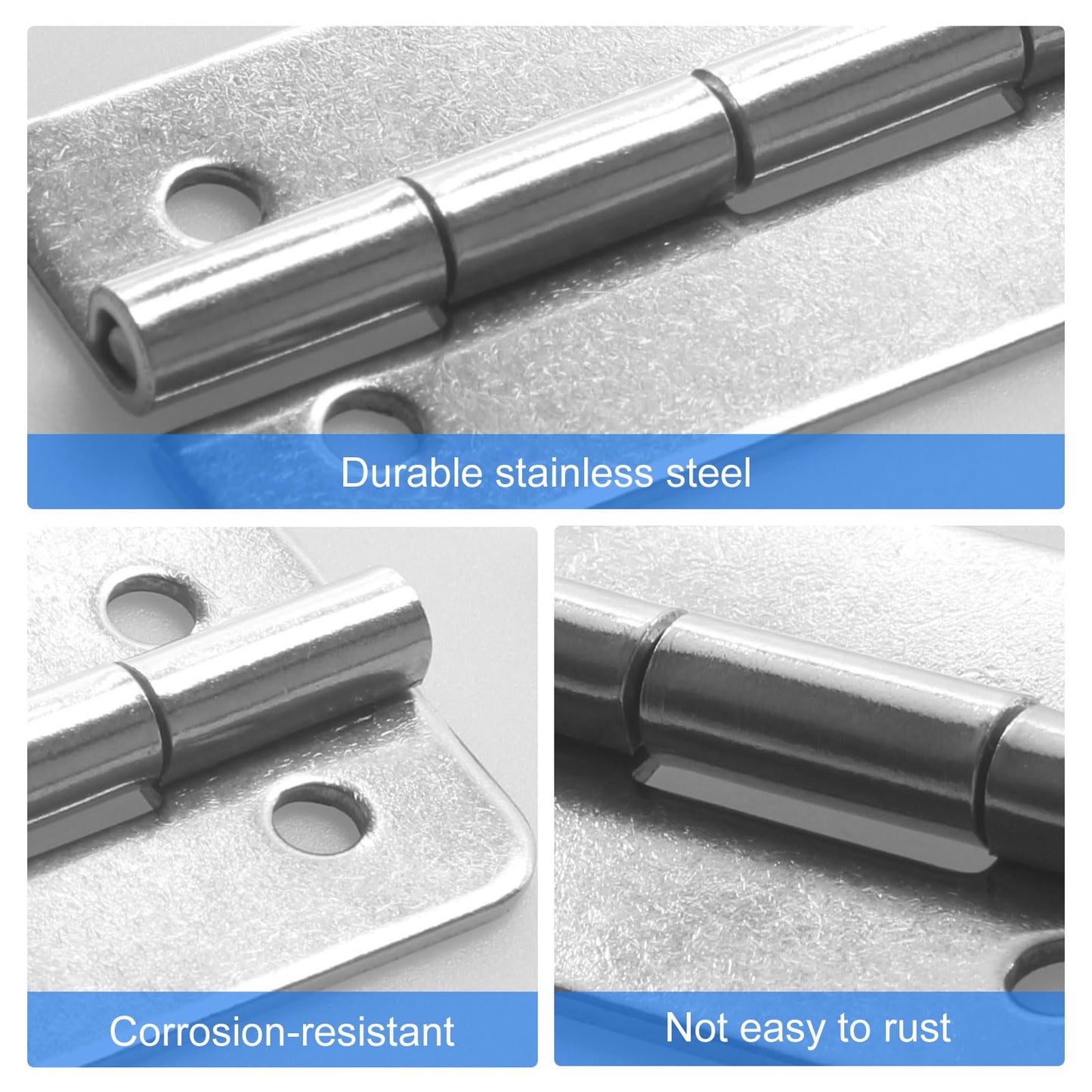 GEAIN Cooler Stainless Steel Hinges Fits for Igloo Ice Chests Hinges Replacement - 3 Pack