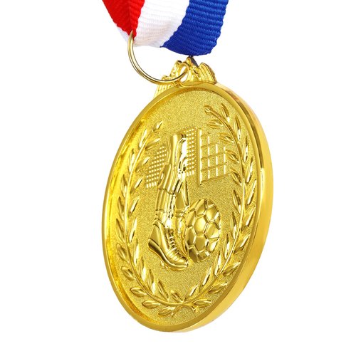 Nicunom 24 Pack Soccer Award Medals, Gold Award Medals Winner Medal Gold Prizes Team Participation Trophies for Adults Kids Sports Soccer Games, Soccer Party Favors, 2In