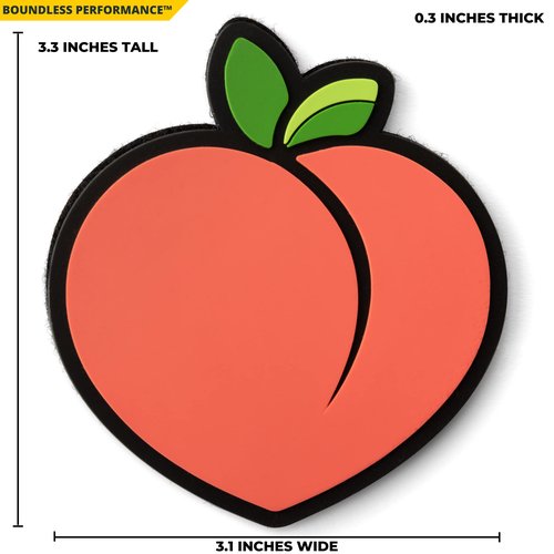 Tactical Peach Military Morale Hook and Loop Patch - Funny Tactical Patch for Backpacks, Dog Harnesses, Army Vests, Hats, and Helmets - Cool PVC Rubber Patch Boosts Moral During Airsoft & Paintball