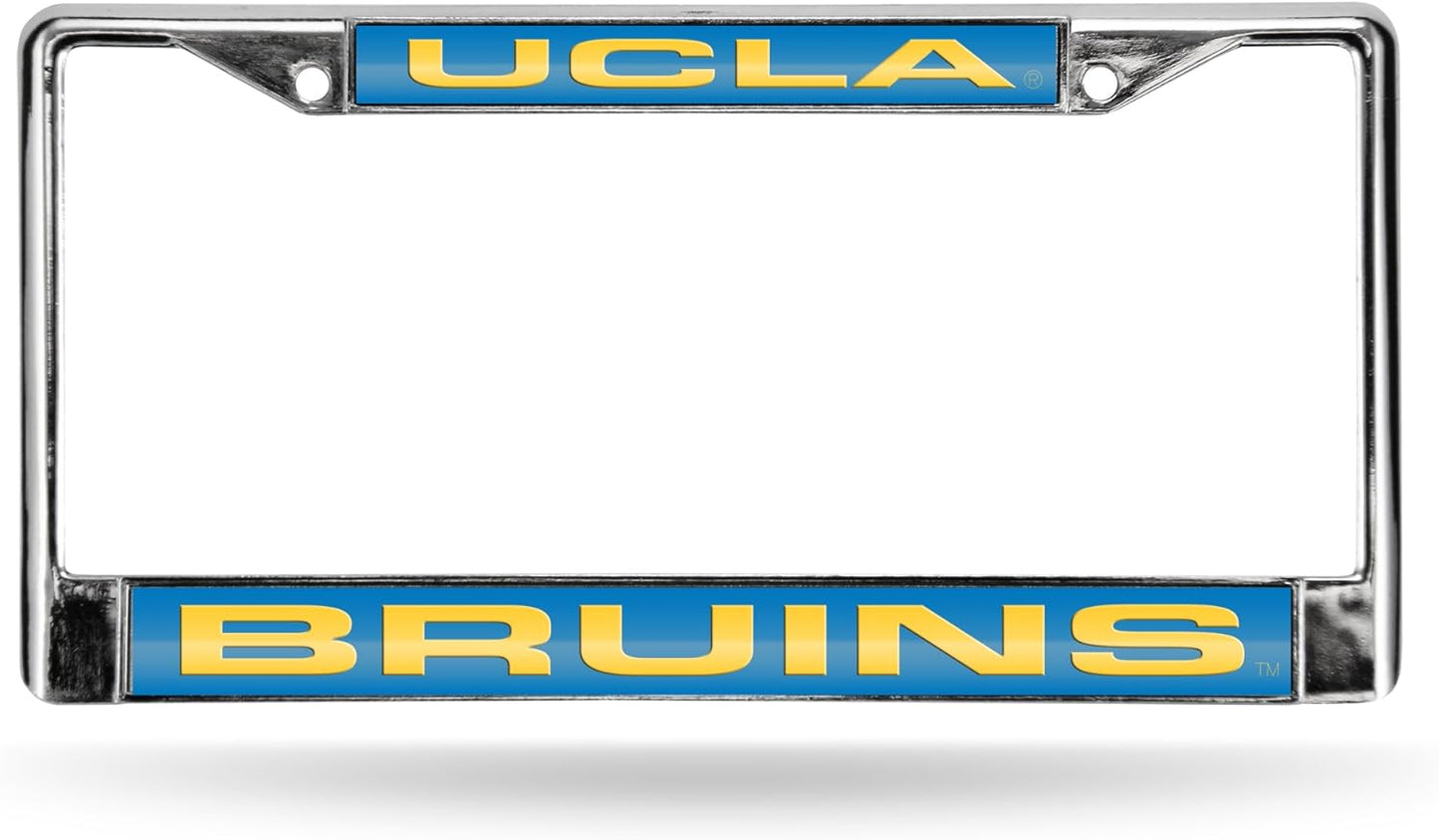 Rico Industries NCAA Unisex-Adult Laser Cut Inlaid Standard Chrome License Plate Frame