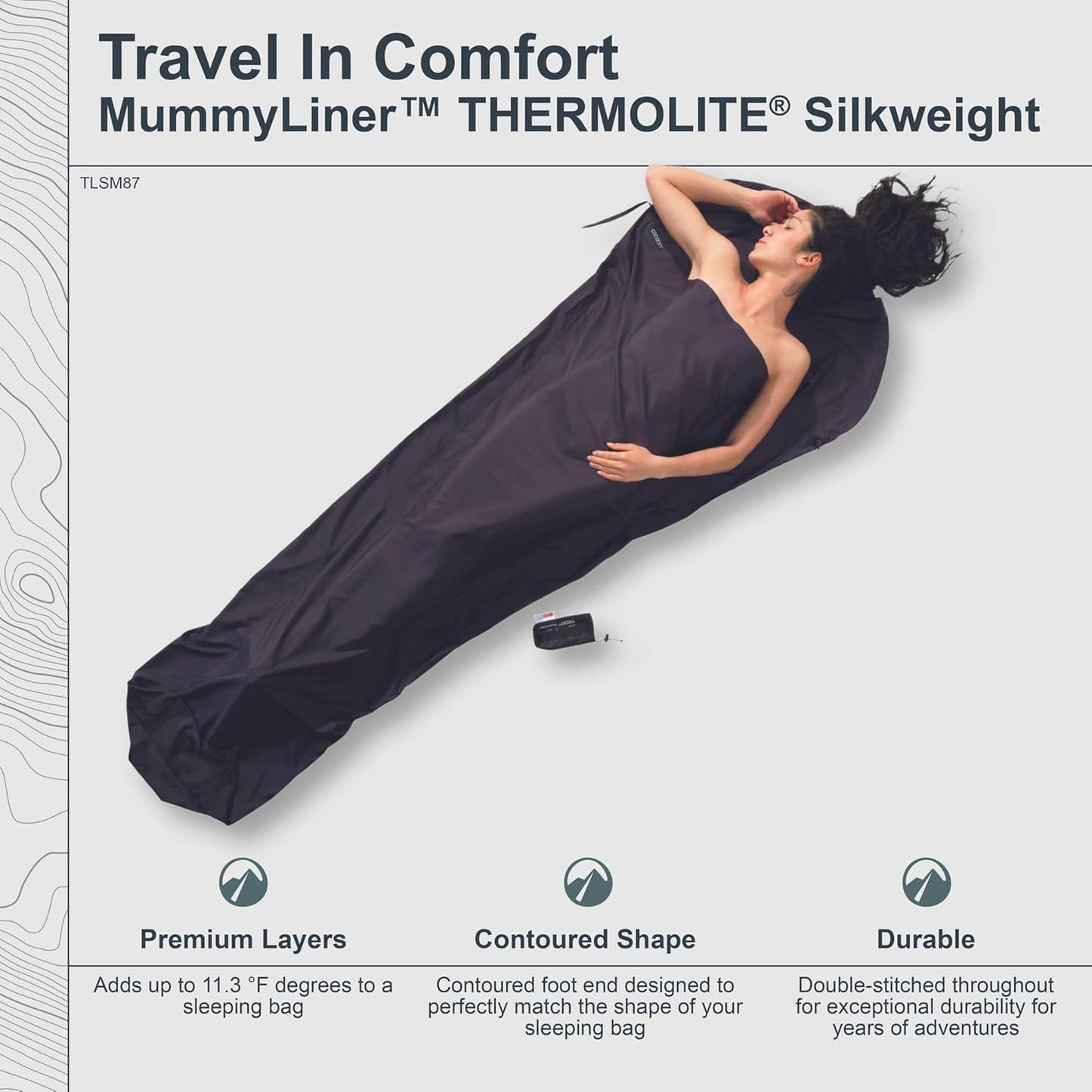 COCOON - Premium - MummyLiner - Radiator Thermolite - Lava - Regular