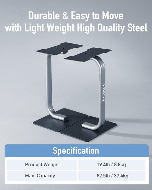 BYZOOM FITNESS Adjustable Dumbbell Stand Rack Holder Weight Training Fitness Exercise for Home Gym Woman Beginner Black
