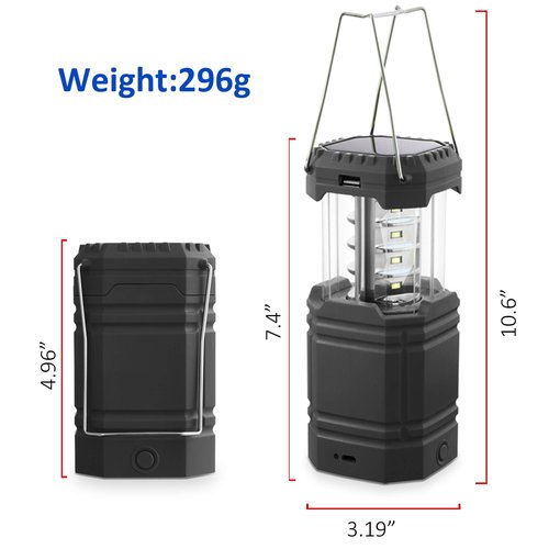Mesqool Camping Lanterns Combination, Compact Super Bright White Camping Light + Retro Style Warm Lantern Candlelight, IPX4 Waterproof, Large Battery Long Lasting