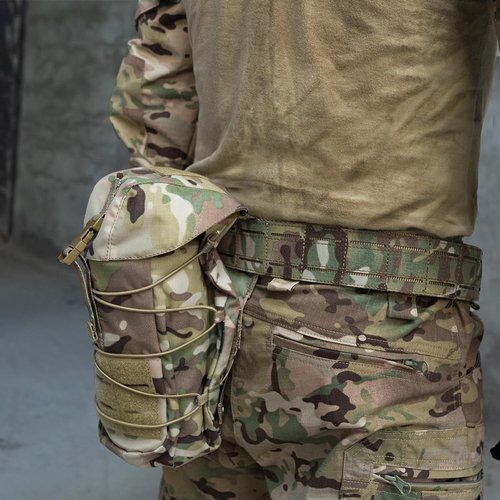 IDOGEAR OUTDOOR Tactical Molle Dump Pouch Drawstring Magazine Recycling Pouch Universal Bag Multi-Purpose Utility Pouch(camo)