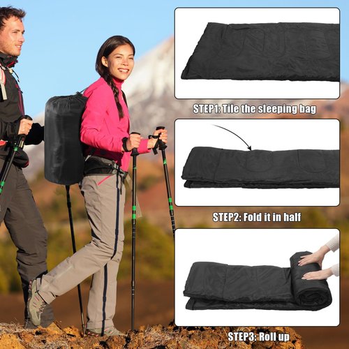 Peryiter 20 Pcs Sleeping Bags Bulk for Adults, Homeless People Compression Sleeping Bag for Summer Camping Travel Hiking Outdoor Lightweight Compact Backpacking for Seasons Cold Warm Weather