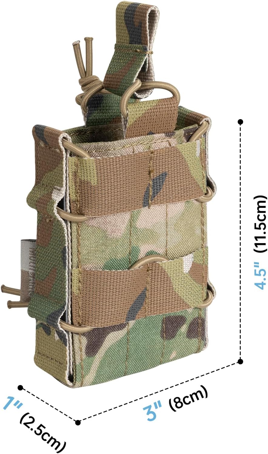 EXCELLENT ELITE SPANKER Tactical Molle Single/Double Open-Top Mag Pouch for M4 M14 M16 AR15 G36 Magazine
