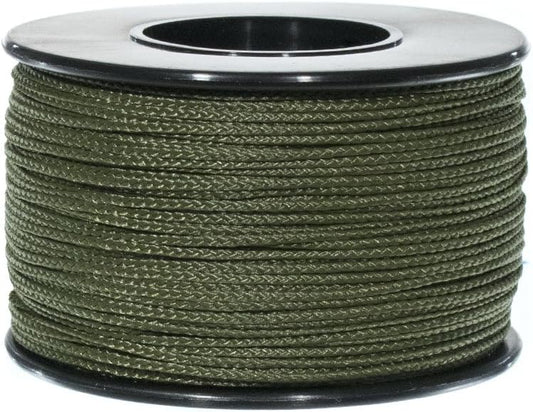Paracord Planet | Lightweight Nylon Braided Utility Purpose Crafting Nano Cord | 300 FT Spools, 1/32” (0.75mm) Thickness, Olive Drab