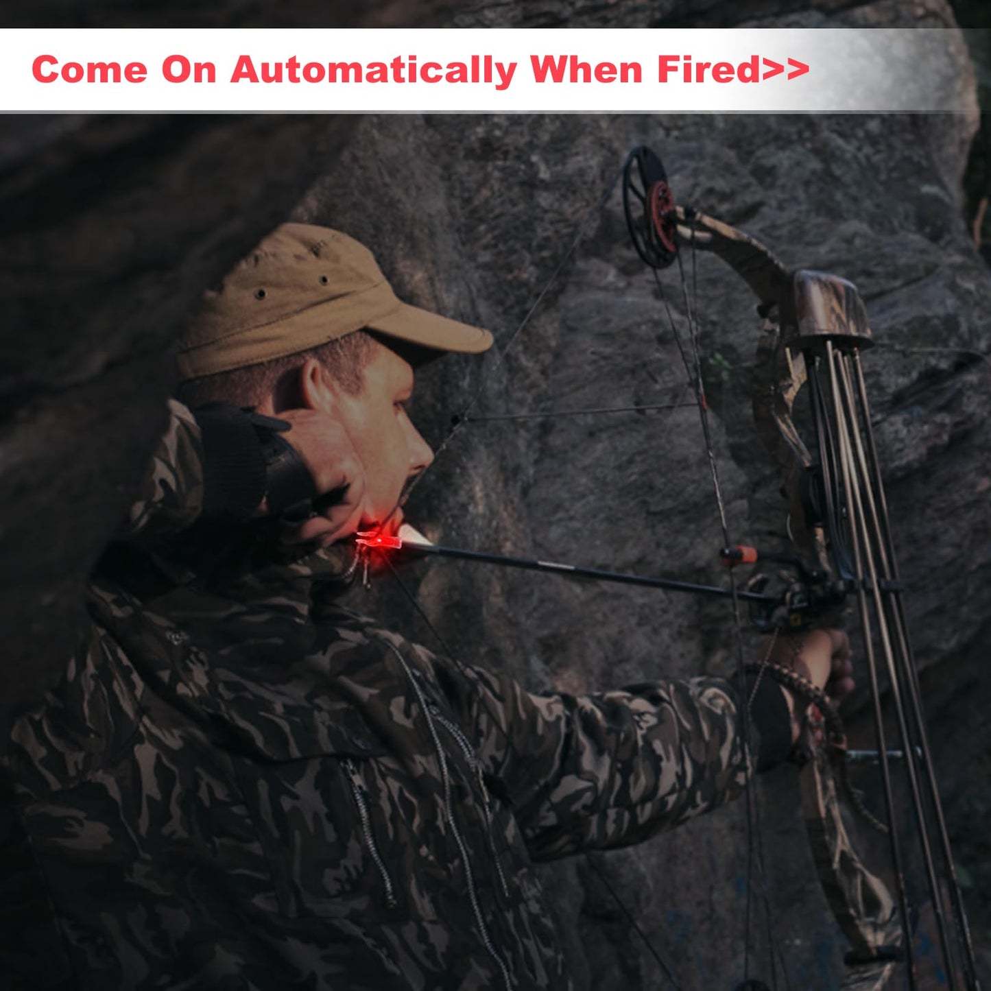 6PCS X Lighted Nocks for Arrows with .204 .233 .244 .246 Inside Diameter with H, S, GT Bushings LED Arrow Nocks, High-Visibility Lighted Knocks, Light Up Nocks with ON/Off Switch for Target Shooting