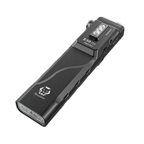 RovyVon Angel Eyes E30 Pro Rechargeable Flat EDC Flashlight - 3500 Lumens with Blacklight Red White Side Lights, Proximity Sensor, IPX8 Waterproof Pocket Light