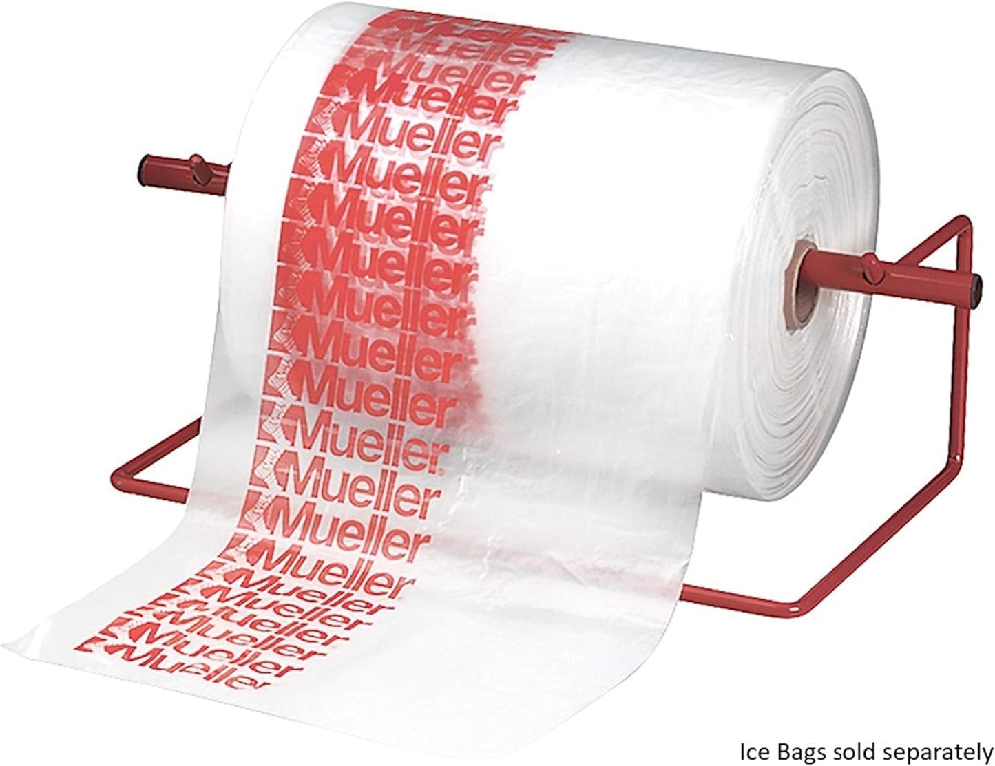 MUELLER Sports Medicine Disposable Bags Dispenser, Aids with Cold Therapy Recovery, Holds Ice Bags for Easy Use, Red