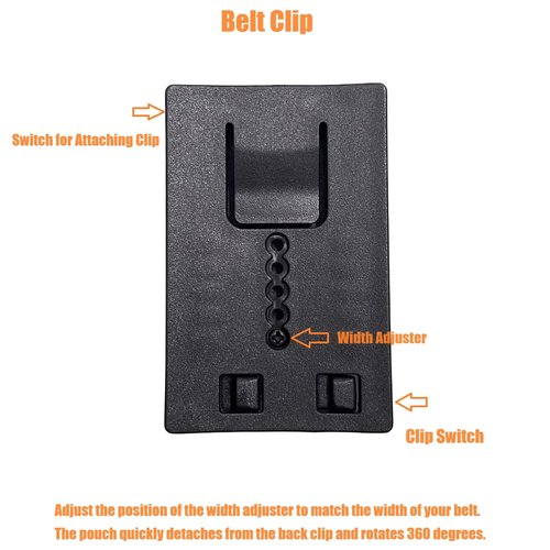 TACNEX Open Top Handcuff Case Quick Release Cuff Holster fit Standard Chain & Hinged Handcuff Holder Polymer Sheath Keeper for Law Enforcement Police Prison/Correctional Officer Belt Clip