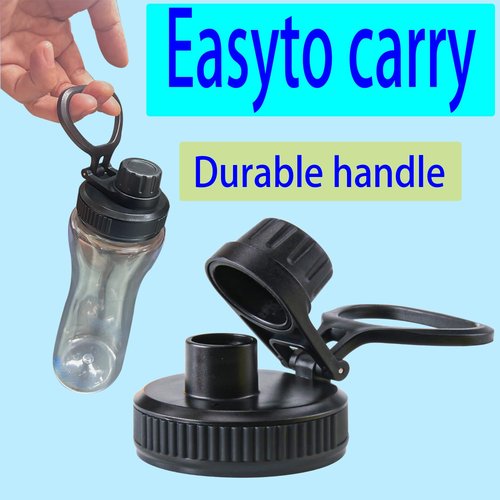 ziHenryDa 2 PCS Lid for Cirkul Bottle, Replacement Lid Applicable to 22oz, 32oz (Black/Pink)