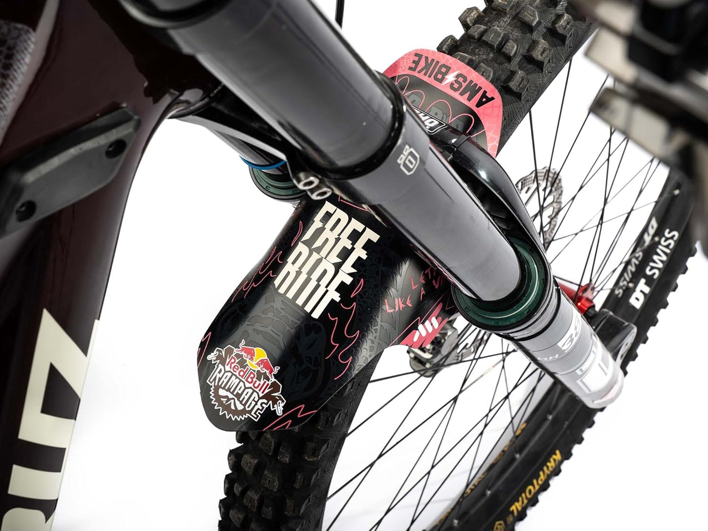 All Mountain Style AMS Front Mudguard – Fits 26’’,27.5’’,29’’, Dazzle/Black