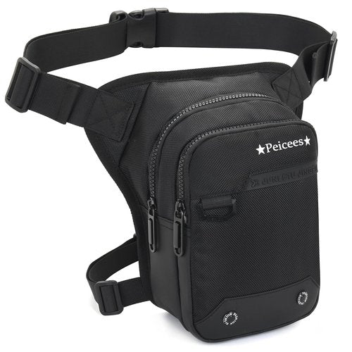Peicees Drop Leg Bag For Men Thigh Bag With Leg Strap Motorcycle Riding Backpack Women Fanny Pack Hip Pouch For Hiking Cycling Fishing