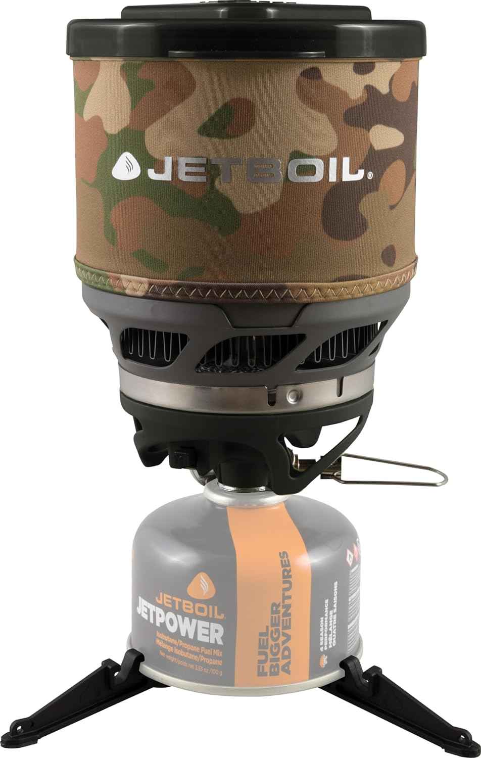 Jetboil MiniMo Camping Stove - Adjustable Heat Backpacking Cooking System