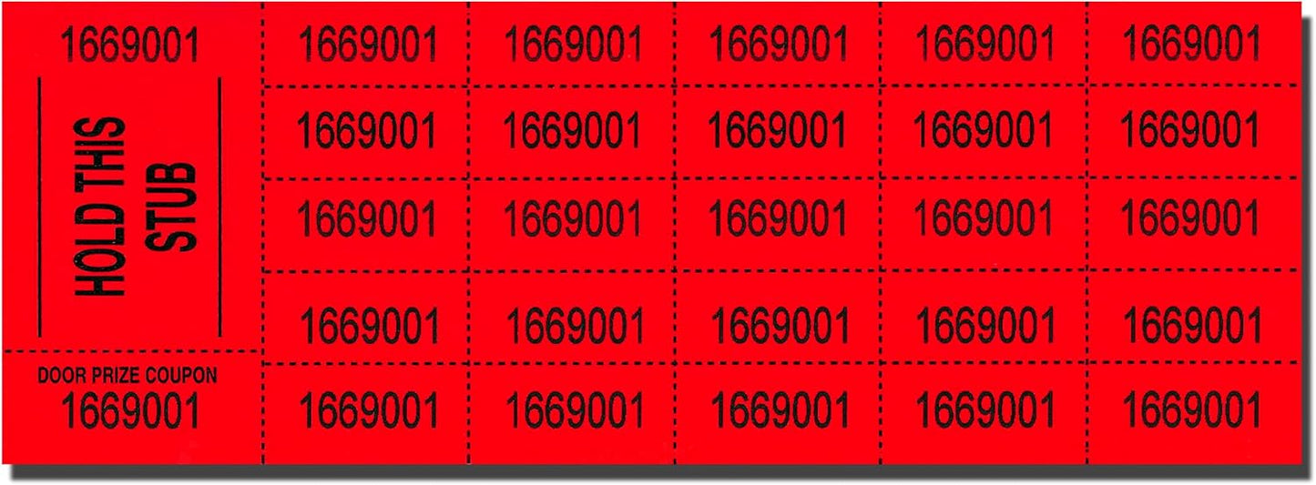 Auction Tickets - 500 Sheets (Blue)