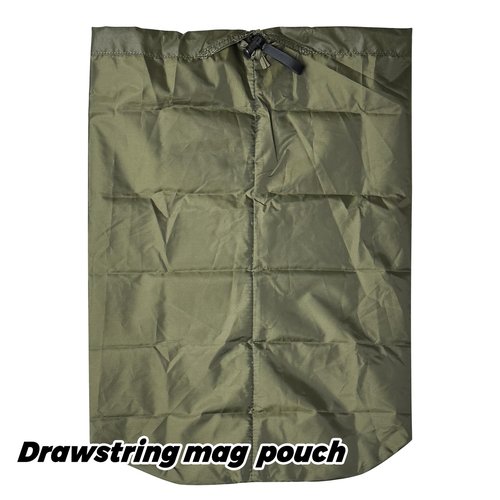 Tactical Pouch Double YKK Zipper Smart GP Accessory Bag with Mag Pouch Inside Pocket Molle Strap Delustering 500D Nylon 5.5"×5.5"×2.4"(Ranger Green)