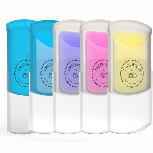 Freshfolds 1 Box (50 Sheets) Portable Eco Friendly Hand Paper Soap for Traveling, Camping, Hiking, School, Outdoor Events, Parties, Clubs (Pink)