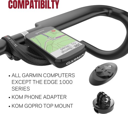 KOM Cycling Orange Garmin Bike Mount from Garmin Edge Mount Designed for Garmin Edge 530 and Other Garmin Models