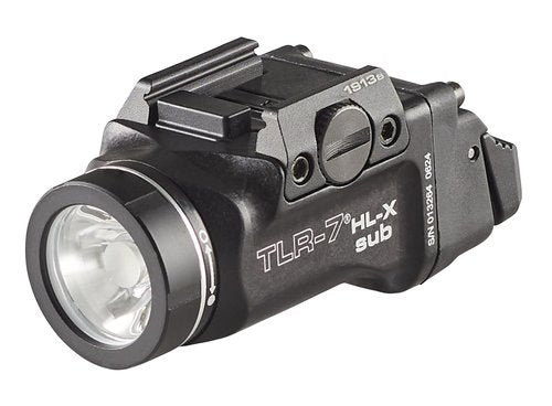 Streamlight 69505 TLR-7 HL-X sub USB 1000-Lumen Rechargeable Rail-Mounted Weapon Light Designed Exclusively for Select 1913 Short Railed Subcompact Models, Includes Mounting Kit with Keys, Black