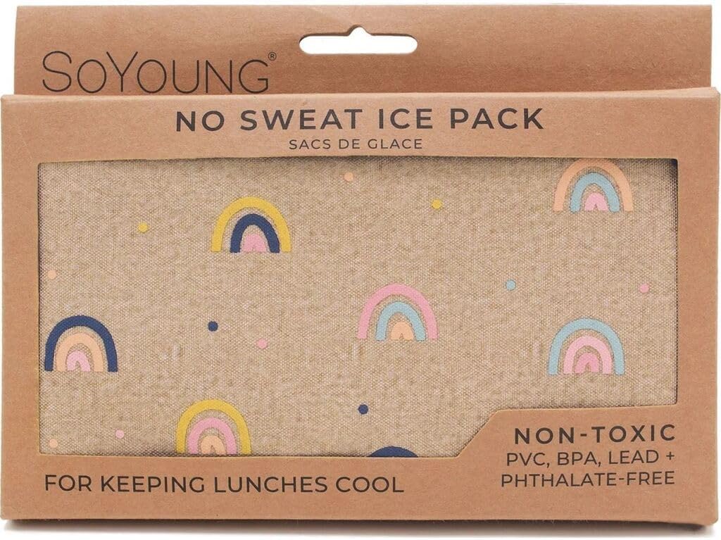 SoYoung Ice Pack - Adults - Kids - Lunch Boxes - Coolers - Backpacks - Eco-Friendly - Non-Toxic - Blue Dinosaur