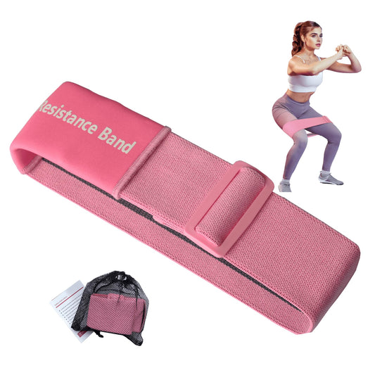 Adjustable Fabric Resistance Bands with Medium Resistance Levels, Non-Slip Exercise Bands for Men and Women, Perfect Workout Bands for Glutes and Lower Body Training - 1 Pack