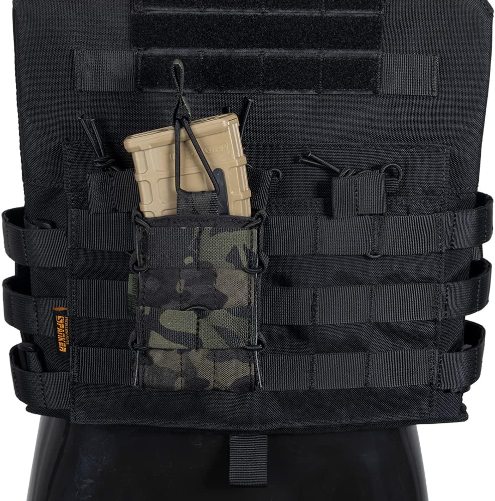 EXCELLENT ELITE SPANKER Tactical Molle Single/Double Open-Top Mag Pouch for M4 M14 M16 AR15 G36 Magazine