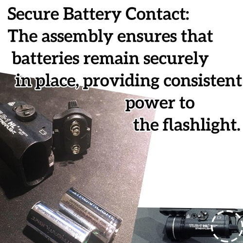 TLR1 Flashlight Pressure Switch Compatible with Streamlight Battery Door TLR-1 TLR-2 Series Replacement Parts Black