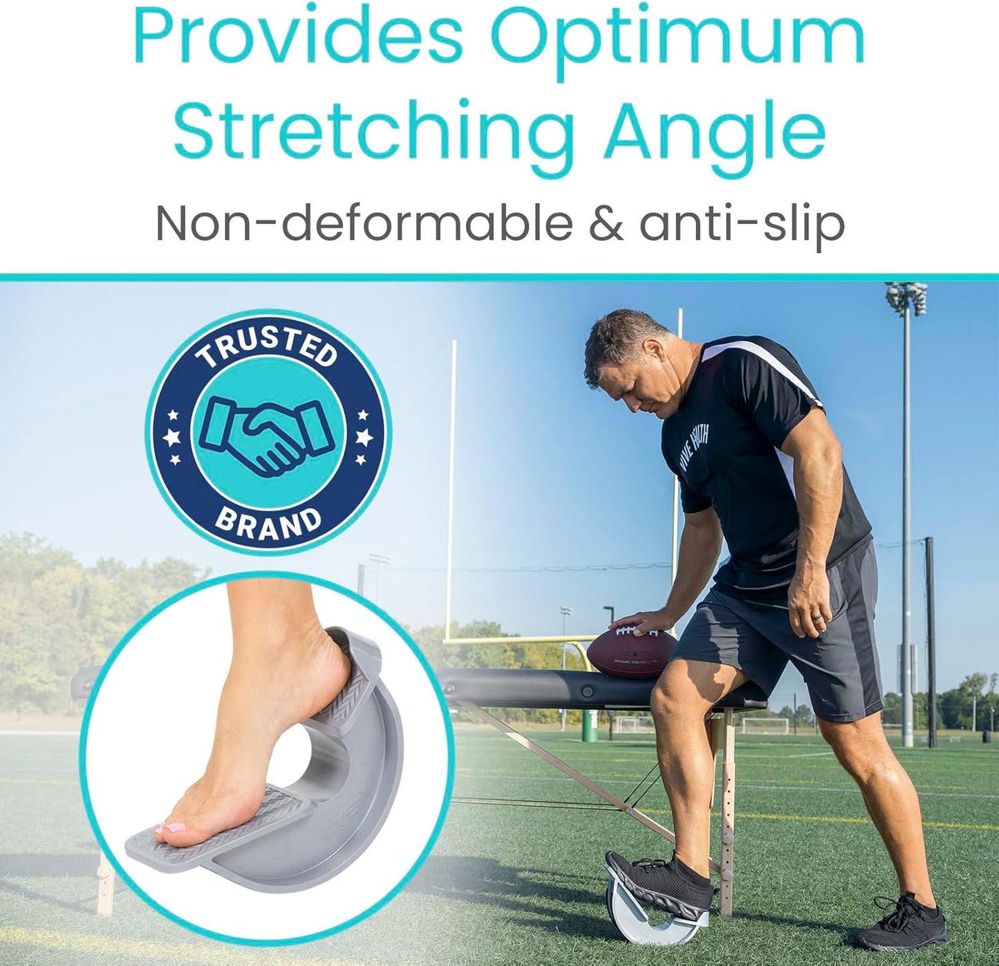 Vive Foot Rocker - Calf Stretcher for Achilles Tendinitis & Plantar Fasciitis Relief
