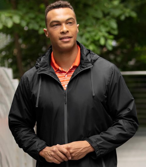 Vantage Apparel Men's Collegiate Premium Lightweight Packable Hooded Wind Jacket, Army Black Knights, Black, Large