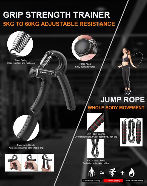 Hinsarcd 36IN1 Portable Exercise Equipment, Push Up Board, Pilates Bar Resistance Bands Ab Roller, Pushup Board Home Gym Strength Training Full Body Workout for Men and Women
