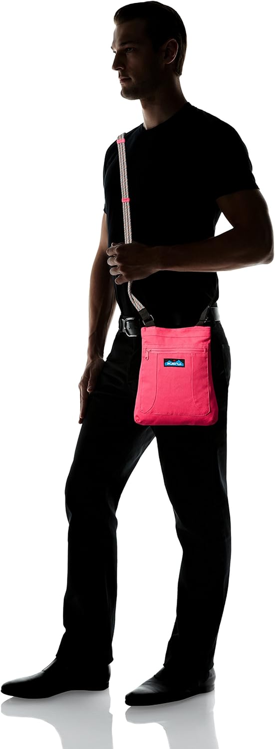 KAVU Keepalong Semi Padded Sling Canvas Rope Crossbody Bag
