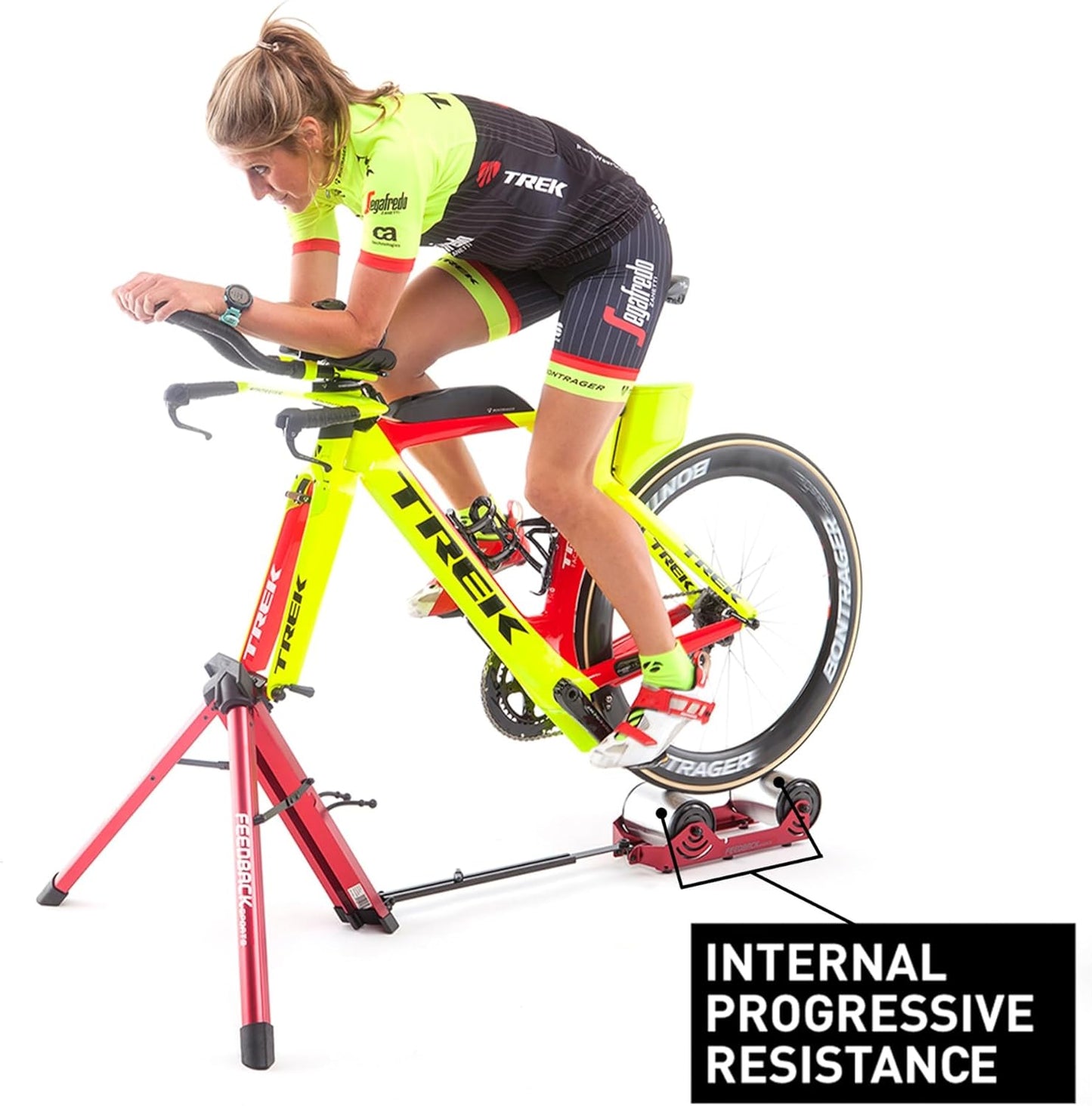 FEEDBACK SPORTS | Omnium Lightweight and Portable Bike Trainer | for 16” to 29” Wheels | Travel Bag Included