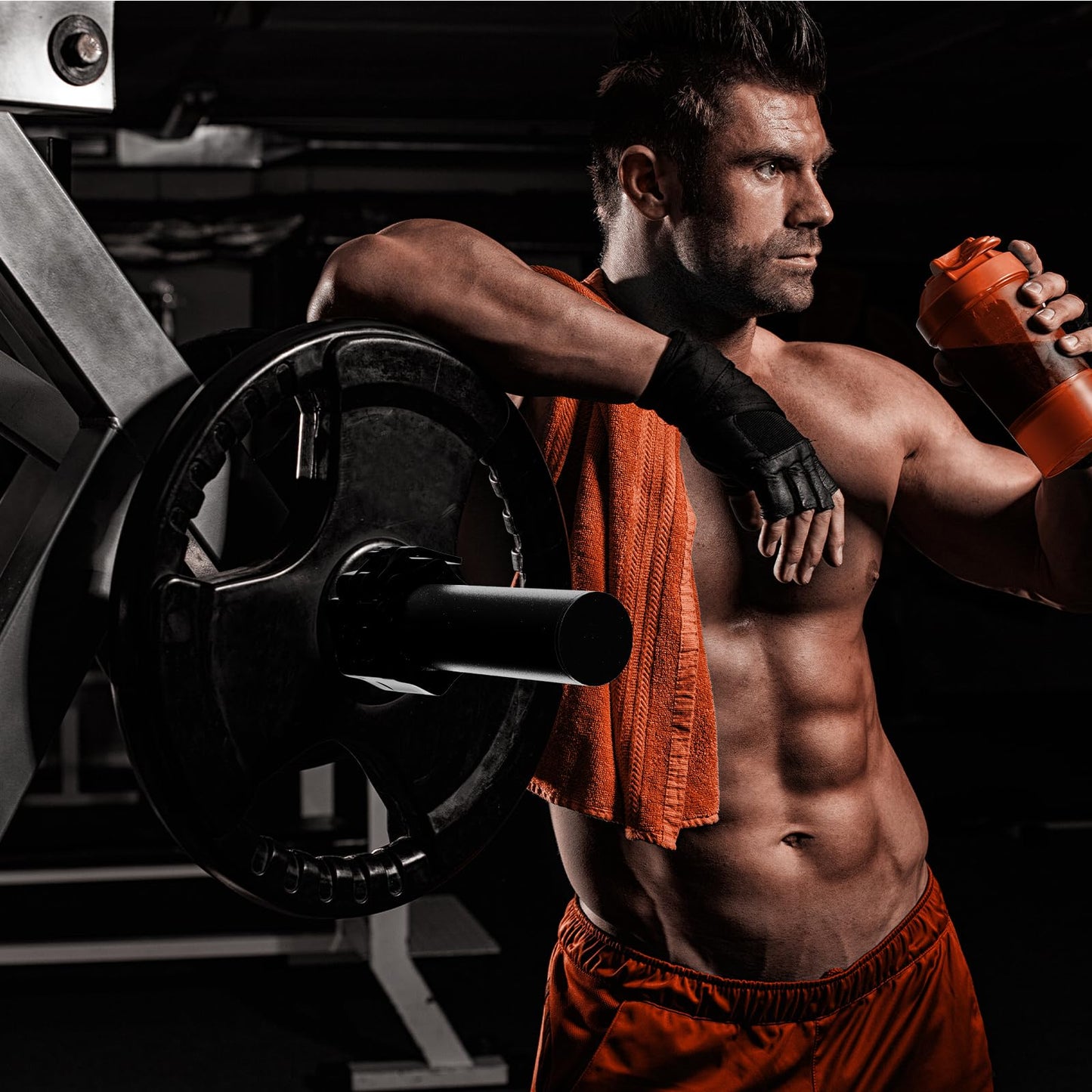 EVERYMATE Weight Plate Holder Power Rack Attachment 2 Inch Olympic Plate Storage Power Squat Rack Holder Weight Plates for 2x2 3x3 2x3 Power Cage Accessories(1" Hole) Weight Plate Rack