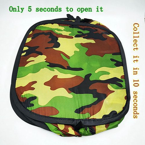 Wingswinmax Foldable Airsoft Target Tent Trap Slingshot BB Trap Net Auto Pop-up Shooting Target Tent BB Target Holder Case-Camouflage
