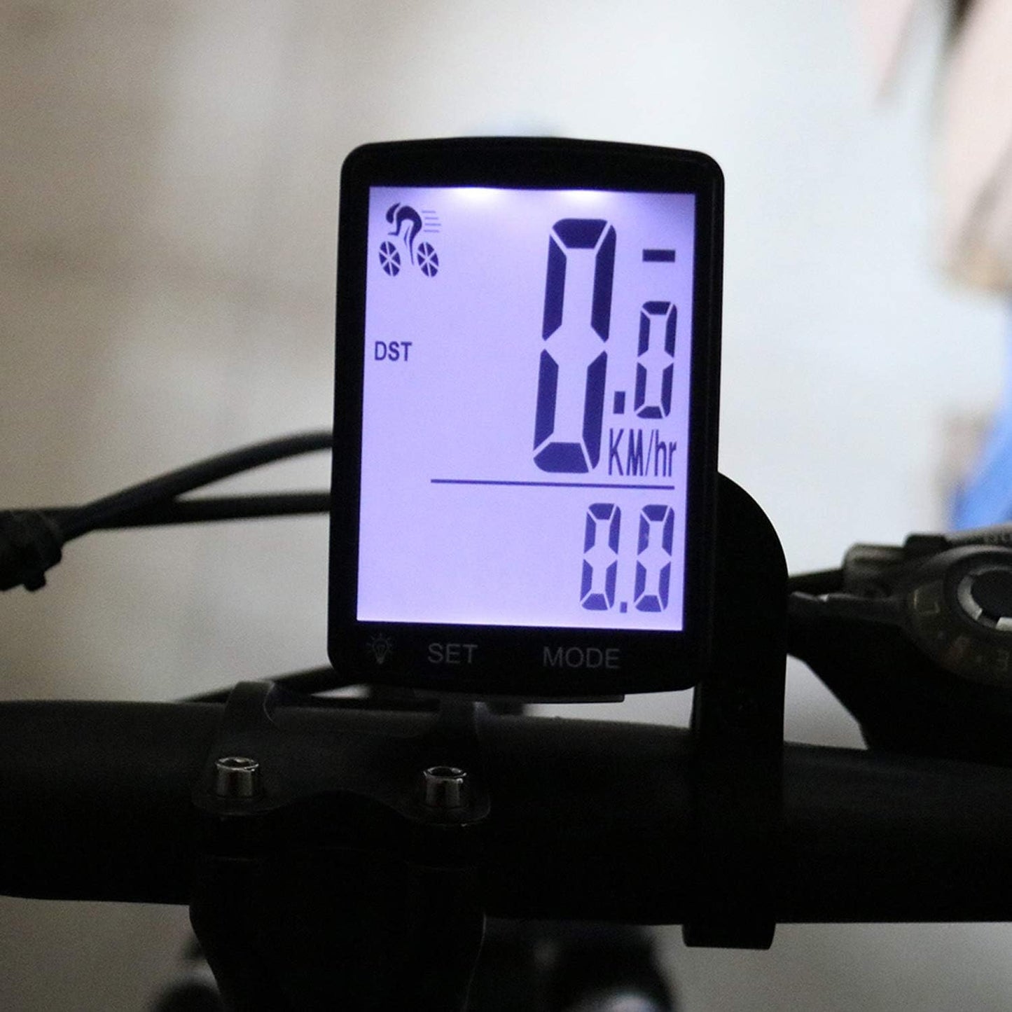 Wireless Bike Computer, 20 Multi-Functions, Real Waterproof Bicycle Speedometer, Cycling Odometer with 3'' Large LCD Display(Simple to Read), Easy to Use