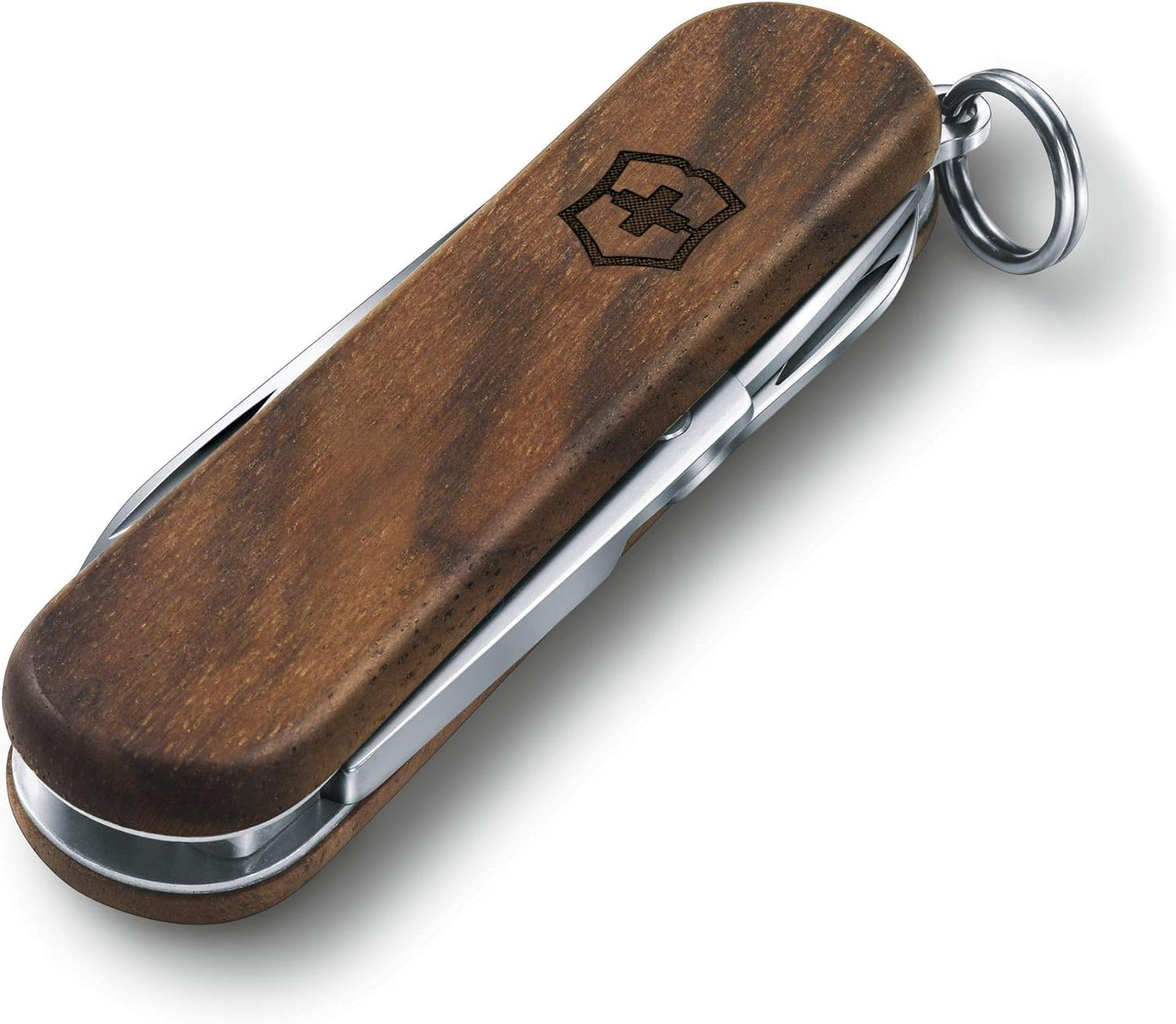 Victorinox Classic SD Swiss Army Knife, Compact 7 Function Swiss Made Pocket Knife with Small Blade, Screwdriver and Key Ring - Gold Ingot