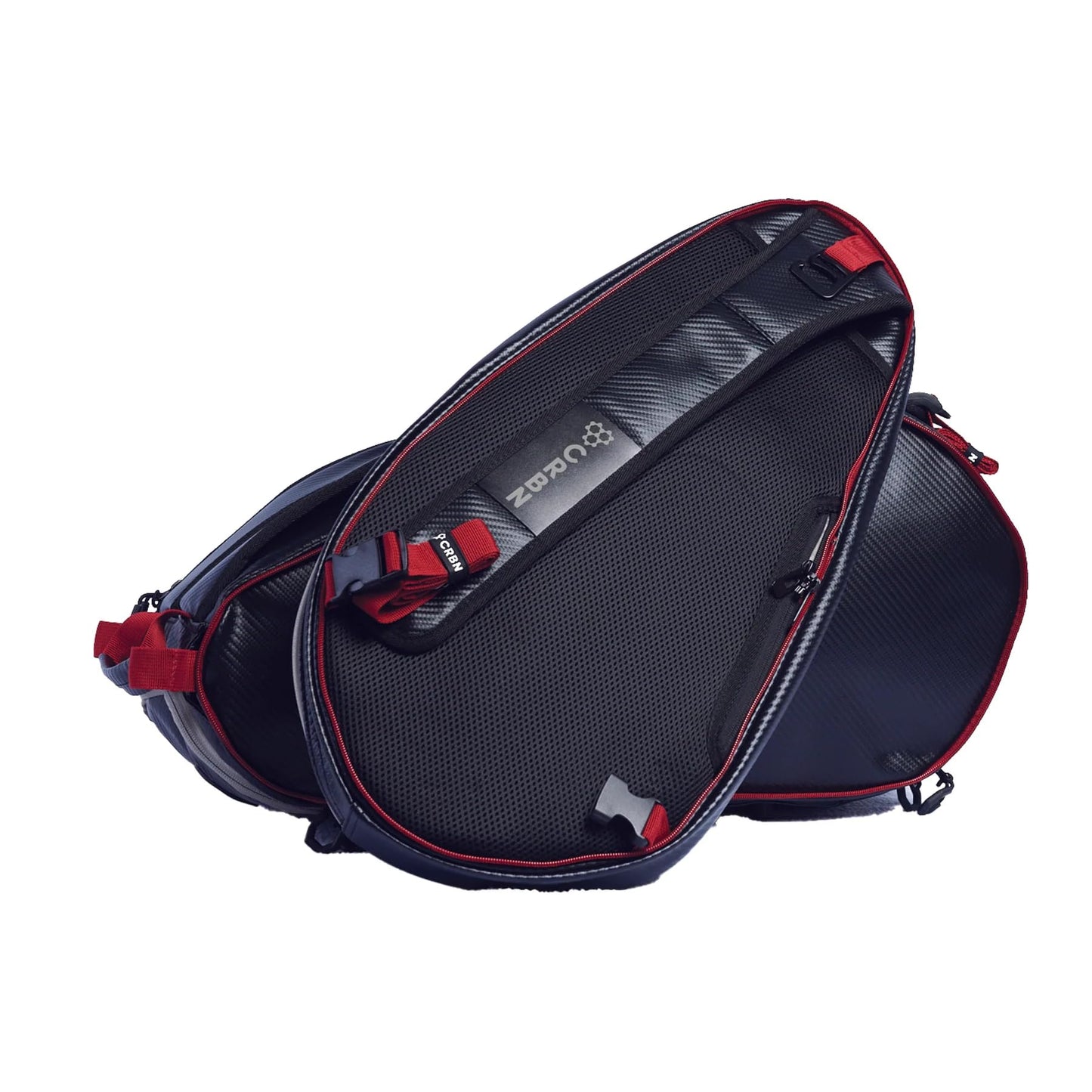 CRBN Pickleball Pro Team Tour Paddle Bag With Built-In Zip-Off Sling - Padded Side Pockets for 6 Paddles, Shoes & More