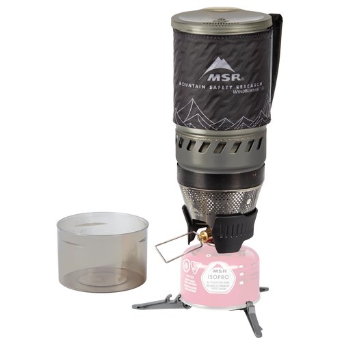 MSR WindBurner Personal Windproof Camping and Backpacking Stove System, Black